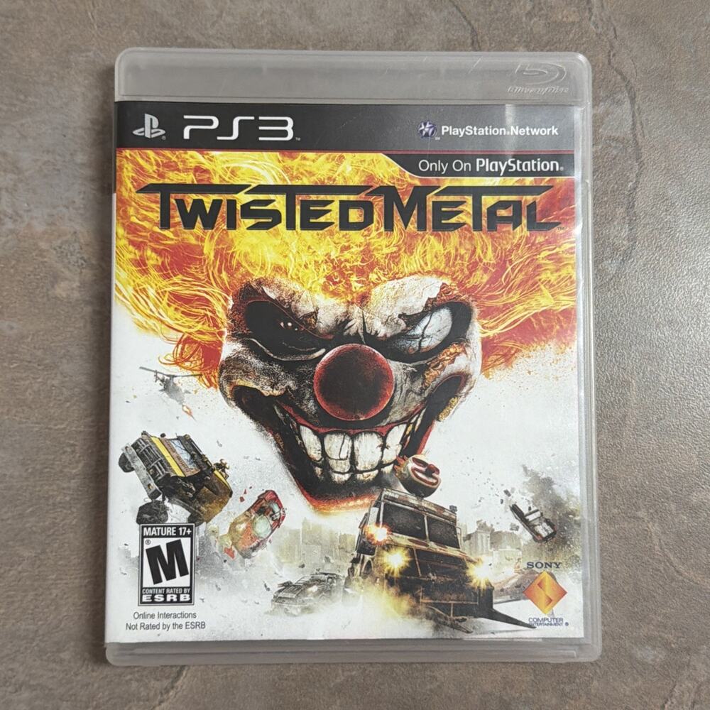 PS3 Twisted Metal Game Complete CIB w Insert 2012 Car Combat Tested & Clean
